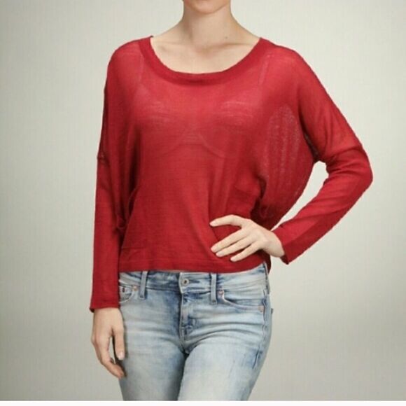 Red Freedom Sweater by Moon Collection - Picture 1 of 3